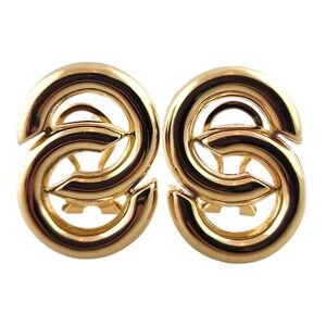 14 Karat Yellow Gold Interlocking Loop Figure 8 Earrings #19170